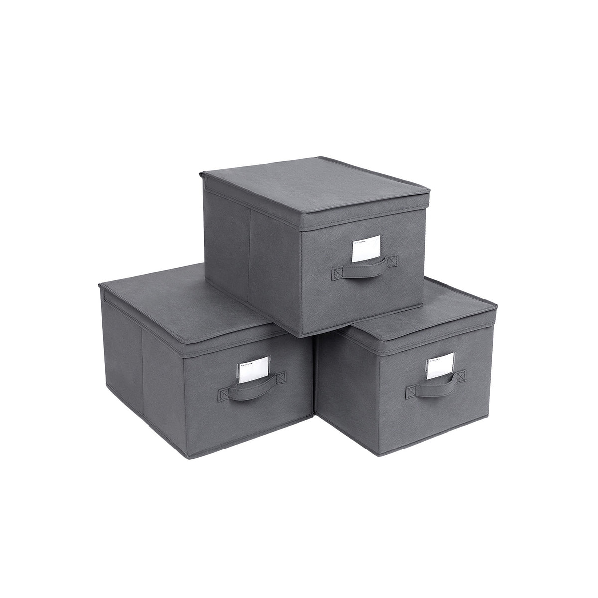 Caja de almacenamiento plegable 30L/S con tapa y ruedas, 54,5x39,7x  9,6/27,5 cm SK102847