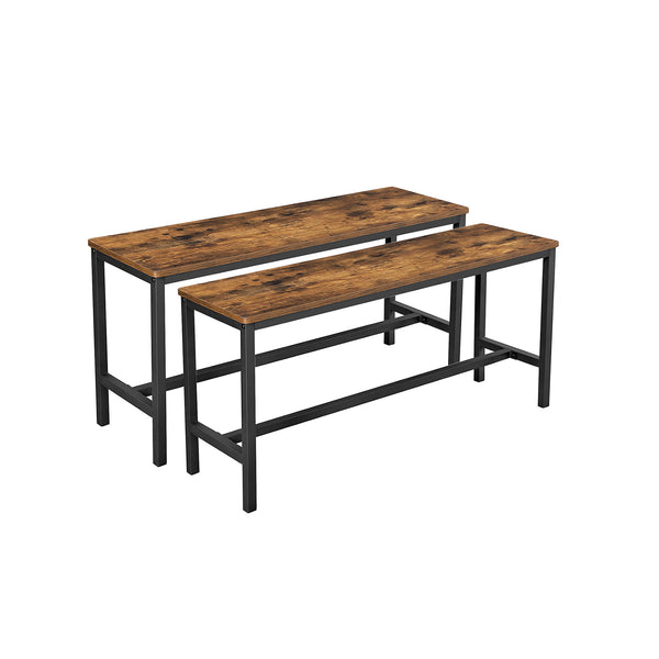 Bancos para Cocina Juego de 2 Bancos Interiores Estilo Industrial