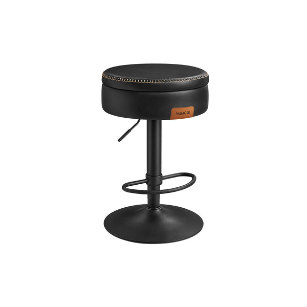 EKHO Colección - Silla de Bar 360° Giratoria Negro Tinta