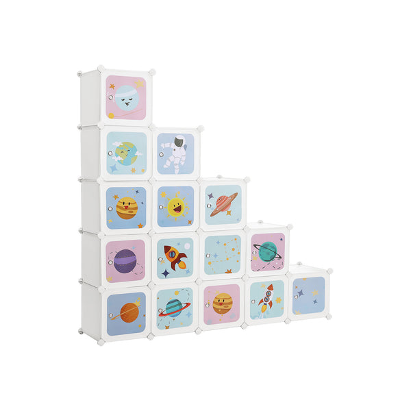 Armario Modular Infantil de 16 Cubos