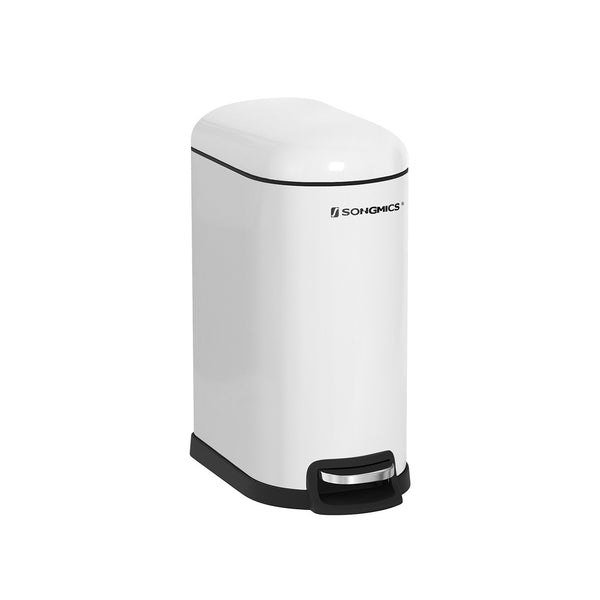 Cubo de Basura de Cocina de 10 L Blanco