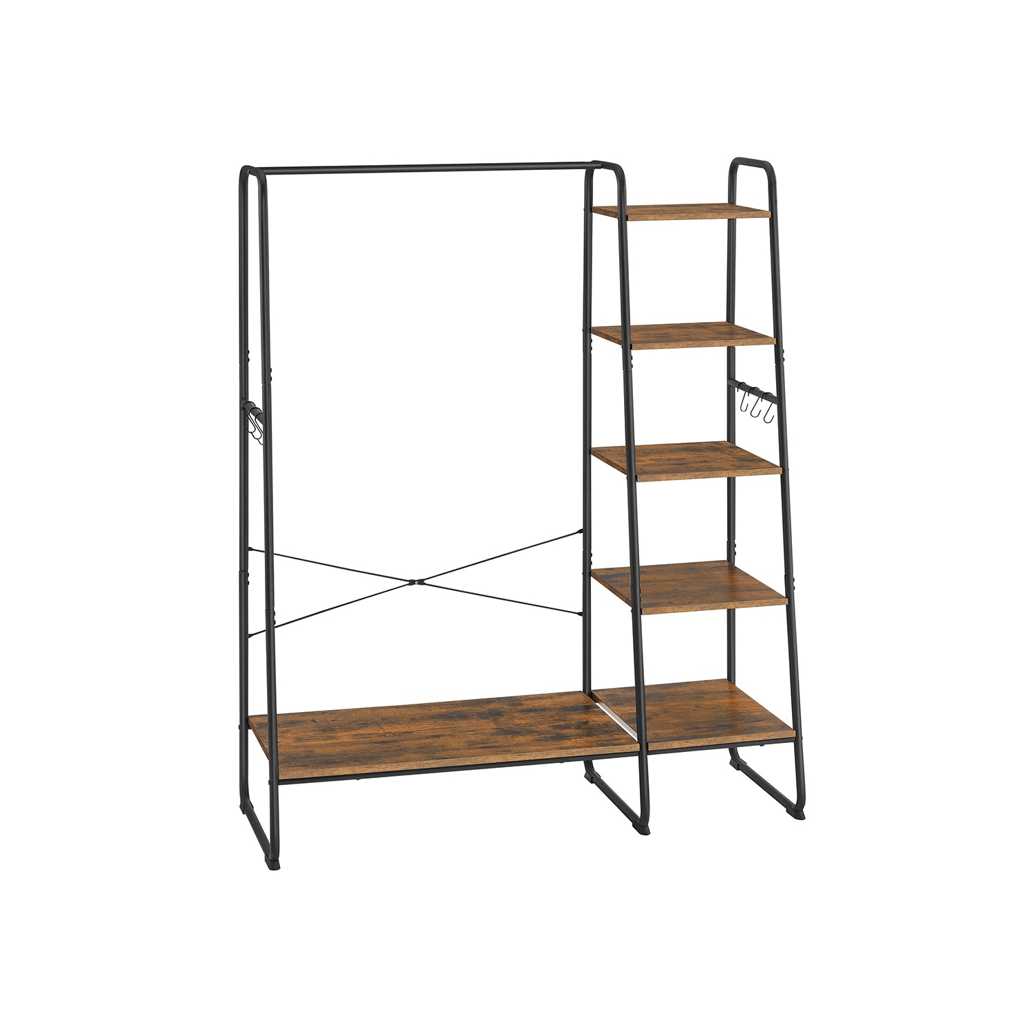 Perchero para ropa con zapatero